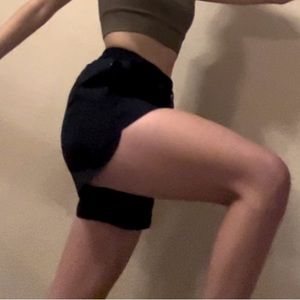 XS CALIA navy blue running shorts with zipper pockets